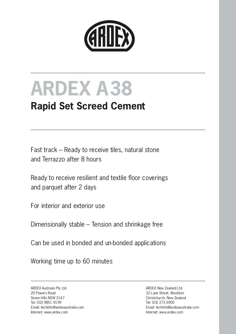 ARDEX P 9 Single Part Primer ARDEX New Zealand Flooring verloop.io
