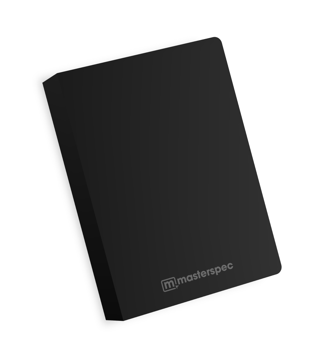 The Masterspec Black Leather‑Bound Notebook