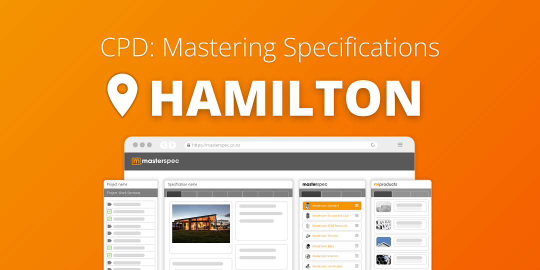 CPD: Mastering Masterspec Specifications - Hamilton | ⭐ 20 CPD Points