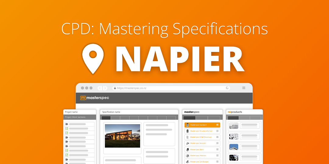 CPD: Mastering Masterspec Specifications - Napier | ⭐ 20 CPD Points
